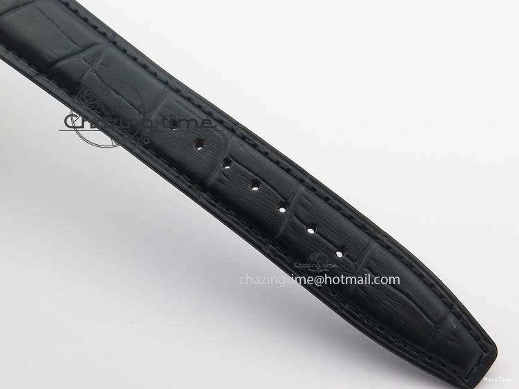 MIROTIME 0313 Modern Portuguese IW371404 ZF V3 1:1 Best Edition SS Black Dial On Black Leather Strap A 7267